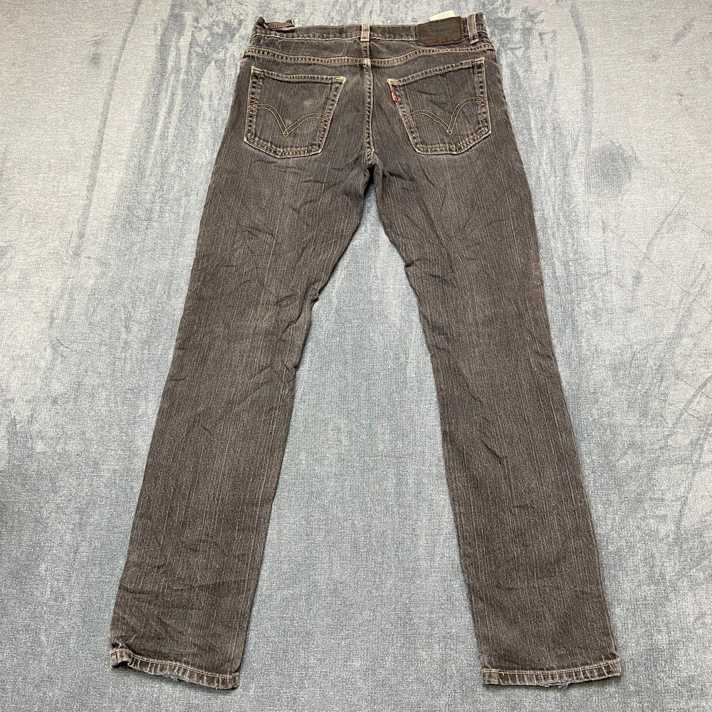 Levi's 510 Jeans Womens 16 28x28 Gray Denim Pockets Medium Wash Super Skinny Leg